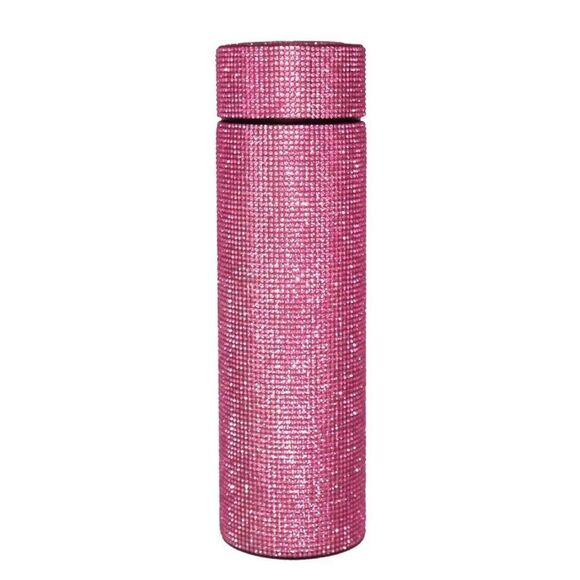 Rhinestone Stainless Steel Vacuum Insulated Water Bottle Thermos LED Temperature - Picture 6 of 15